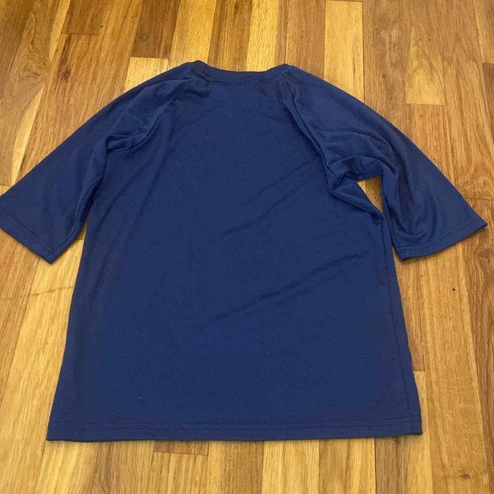 Nike Boys Navy Swim Short Sleeve Shirt Size M